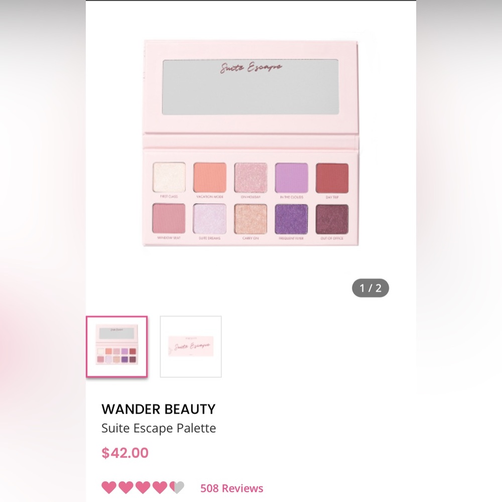 Wander beauty sweet escapes eyeshadow palette